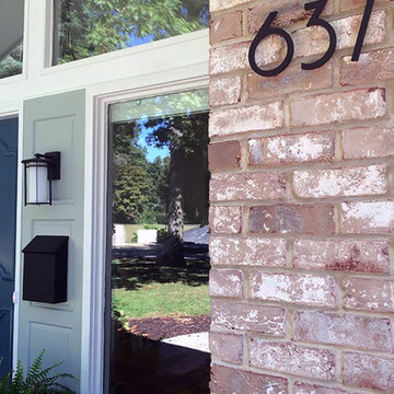 modern house numbers - customer photo