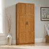 Sauder Select Engineered Wood Storage Cabinet in Highland Oak