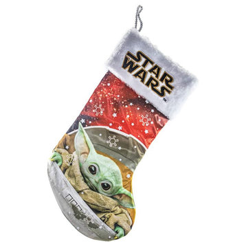 Kurt Adler Star Wars The Child Baby Yoda Christmas Stocking, 19"