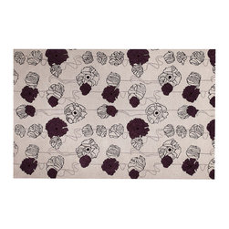 Deco Grey Mauve Rug - Rugs
