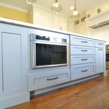 Drawer Microwave in Kitchen Island