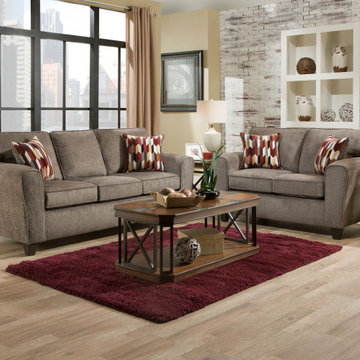 Mickey Pewter Sofa & Loveseat Collection