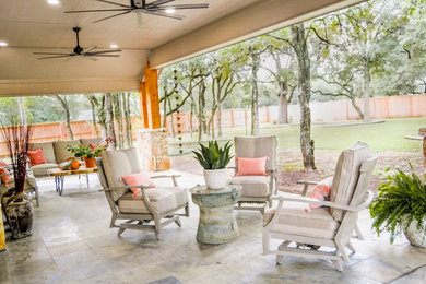 Inspiration for a rustic patio remodel in Austin