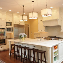 Small ;counter nextto wall oven if in the kitchen.
