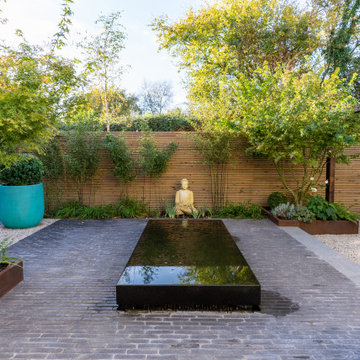 Japanese-inspired courtyard garden