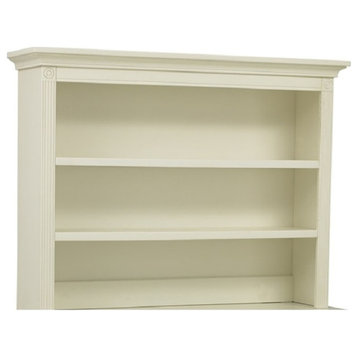 Baby Cache Montana Traditional Style Wood Hutch in White Finish