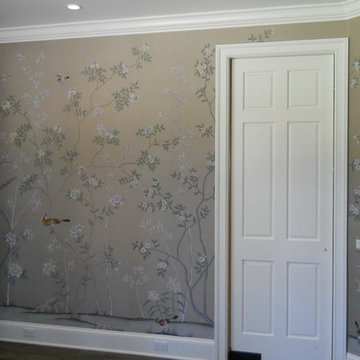 Hand painted wallpaper showroom