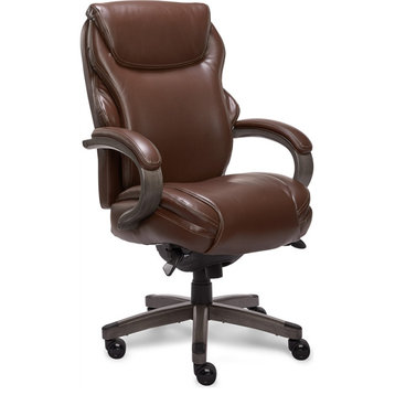 La-Z-Boy Hyland Executive Office Chair with AIR Lumbar Technology Brown