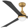 Hinkley Una LED Ceiling Fan, Heritage Brass, 56"