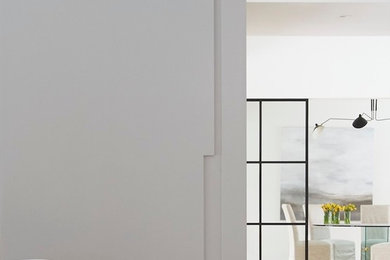 Inspiration for a modern home office remodel in New York