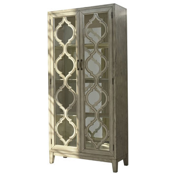 Coaster Farmhouse McKellen 2-door Tall Wood Cabinet Antique White