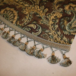 On our table at  L an B Designs - Window Treatments