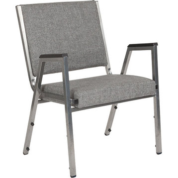 1500 lb. Rated Gray Antimicrobial Fabric Bariatric Medical Reception Arm Chair