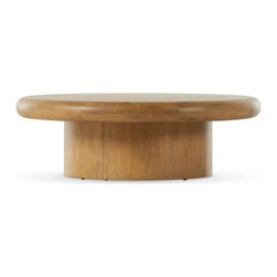 ZINHOME - Zach Large Coffee Table-Burnished - Coffee Tables