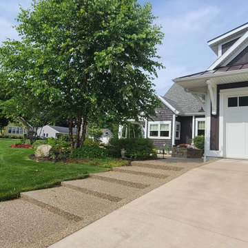 New home on small corner lot with curb appeal