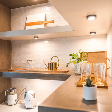 Graywood and Copper Kitchen
