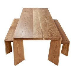 Solid Oak Dining Table - Dining Tables