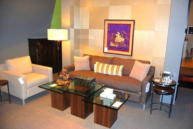 Example of a trendy living room design in Other