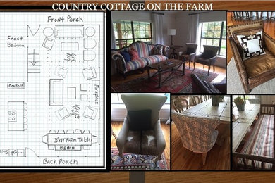 Family room - cottage family room idea in Houston