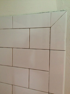 Subway Tile Crisis Help With Corners A Question For Anyone Is Do You Think I Need To Backspash Tile This Wall Can Just Have The Quartzite Counter Top Meet Will It Look Strange