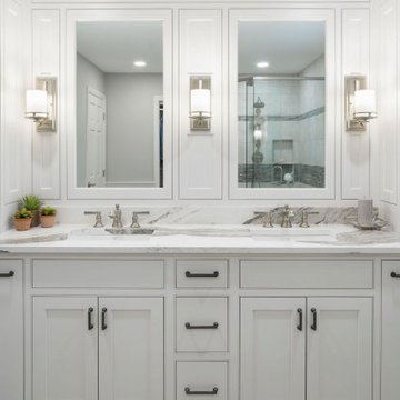 Traditional White Design-Build Bathroom Remodel