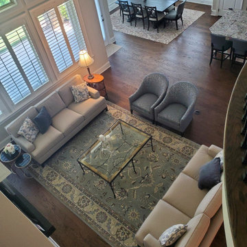 Modern Classic Great room, Counter and Home office
