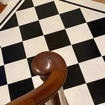 Historical Home Floor Painting & Trompe L'oeil