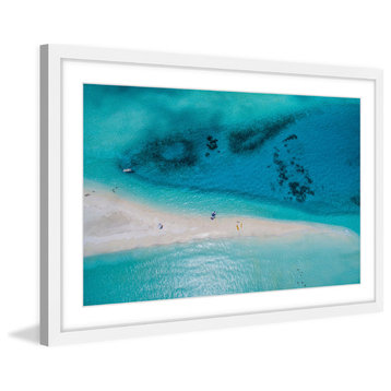 "White Sand Stretch" Framed Painting Print