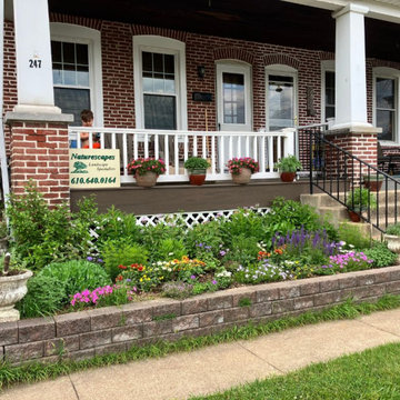 Small Redesign Adds Beautiful Color to a Front Garden in Phoenixville