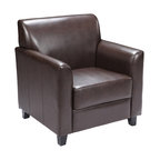 Flash Furniture Hercules Diplomat Series Brown Leather Chair