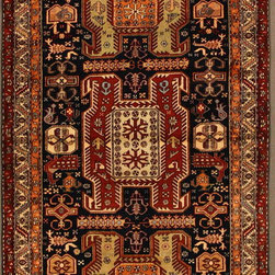 Persian Meshkin runner 3'8 X 10'7 - Area Rugs