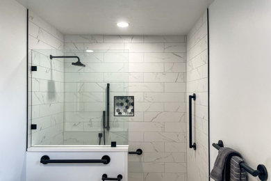 Bathroom - contemporary bathroom idea in Cleveland