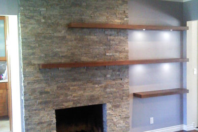 Example of a trendy family room design in Los Angeles