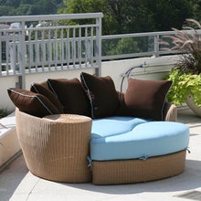 deck next to fire bowl