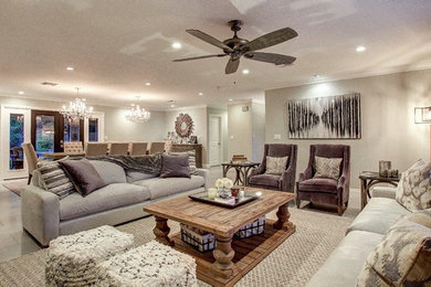Inspiration for a modern family room remodel in Phoenix