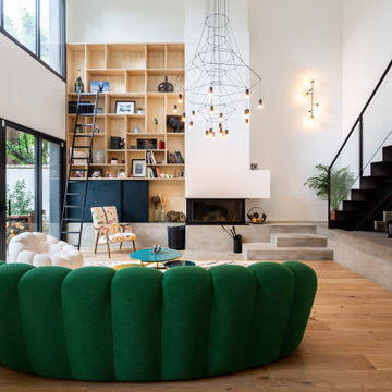 Second oeuvre et aménagement d'une maison bois contemporaine