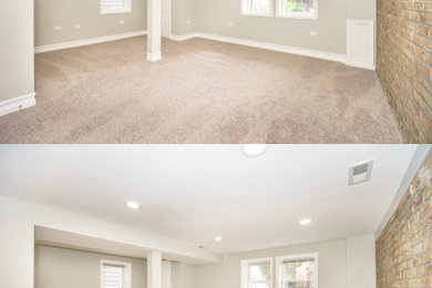 Inspiration for a contemporary family room remodel in Chicago