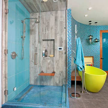 Unconventional Color Master Bathroom