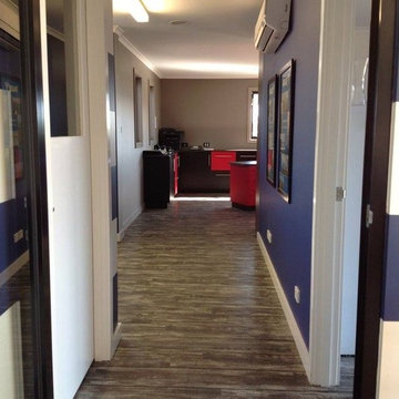 Office layout and colour scheme for local business