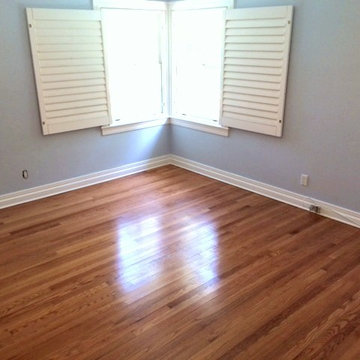 Sand and Finish Red Oak Floors Semi-Gloss