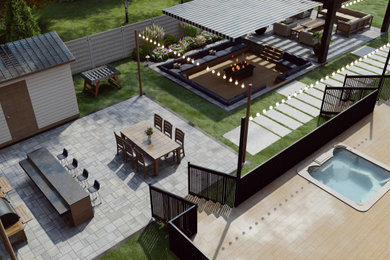 Inspiration for a contemporary landscaping.
