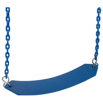 Belt Swing With Coated Chain, 8.5', Blue