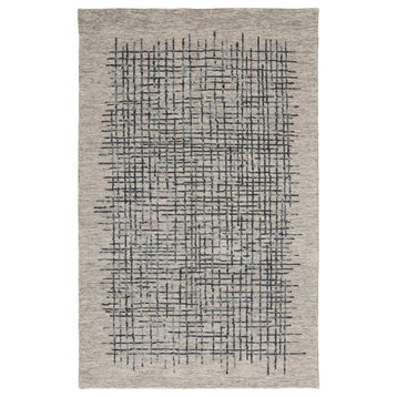 Weave & Wander Carrick Architectural Rug, Gray/Green/Tan, 9'x12'