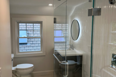 Inspiration for a modern bathroom remodel in Other