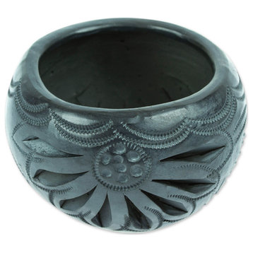Novica Handmade Traditional Bloom Ceramic Flower Pot