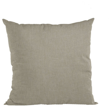 Linen Waffle Textured Solid Luxury Throw Pillow, Double sided 24"x24"