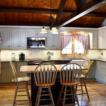 Rustic Log Home Kitchen