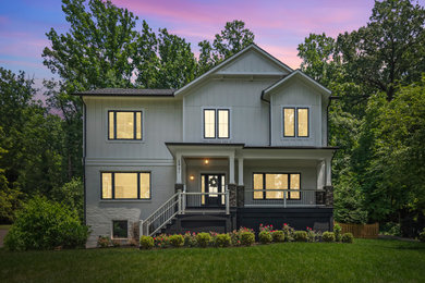 Farmhouse exterior home idea in DC Metro