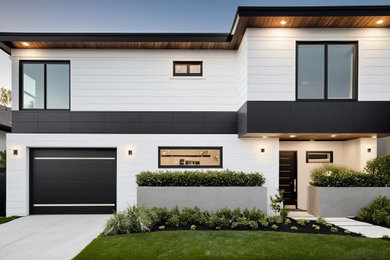 Inspiration for a transitional exterior home remodel in San Francisco