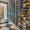 W Series Luxe Wine Rack 7 Wall Mounted Bottle Storage, Golden Bronze, 21 Bottles
